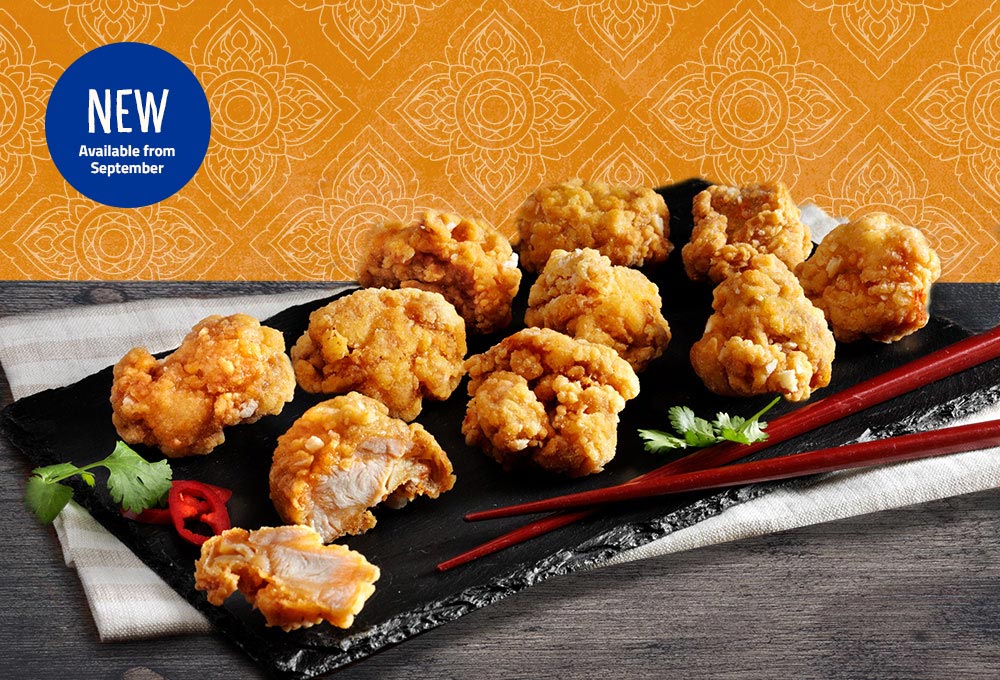 The Karaage is a traditional way in Asia to prepare chicken.