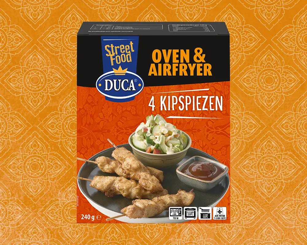 These chicken skewers are made from tender chicken fillet.