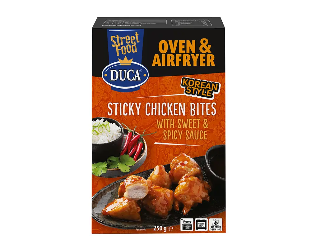 D360757 Duca Sticky Chicken Bites Sweet Spicey